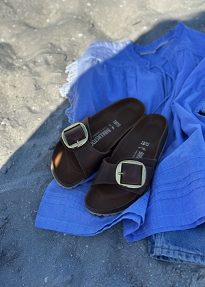 Madrid Big Buckle LEOI sandal Cognac Birkenstock 